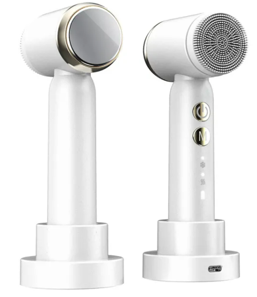 Cepillo Limpiador Facial Eléctrico Ultrasónico 6 en 1 con Compresas
